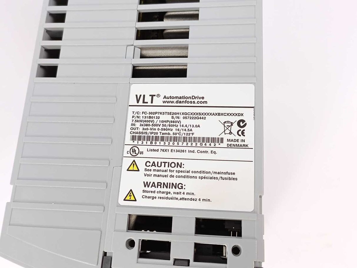 Danfoss 131B0132 VLT 7.5kW FC-302P7K5T5E20H1