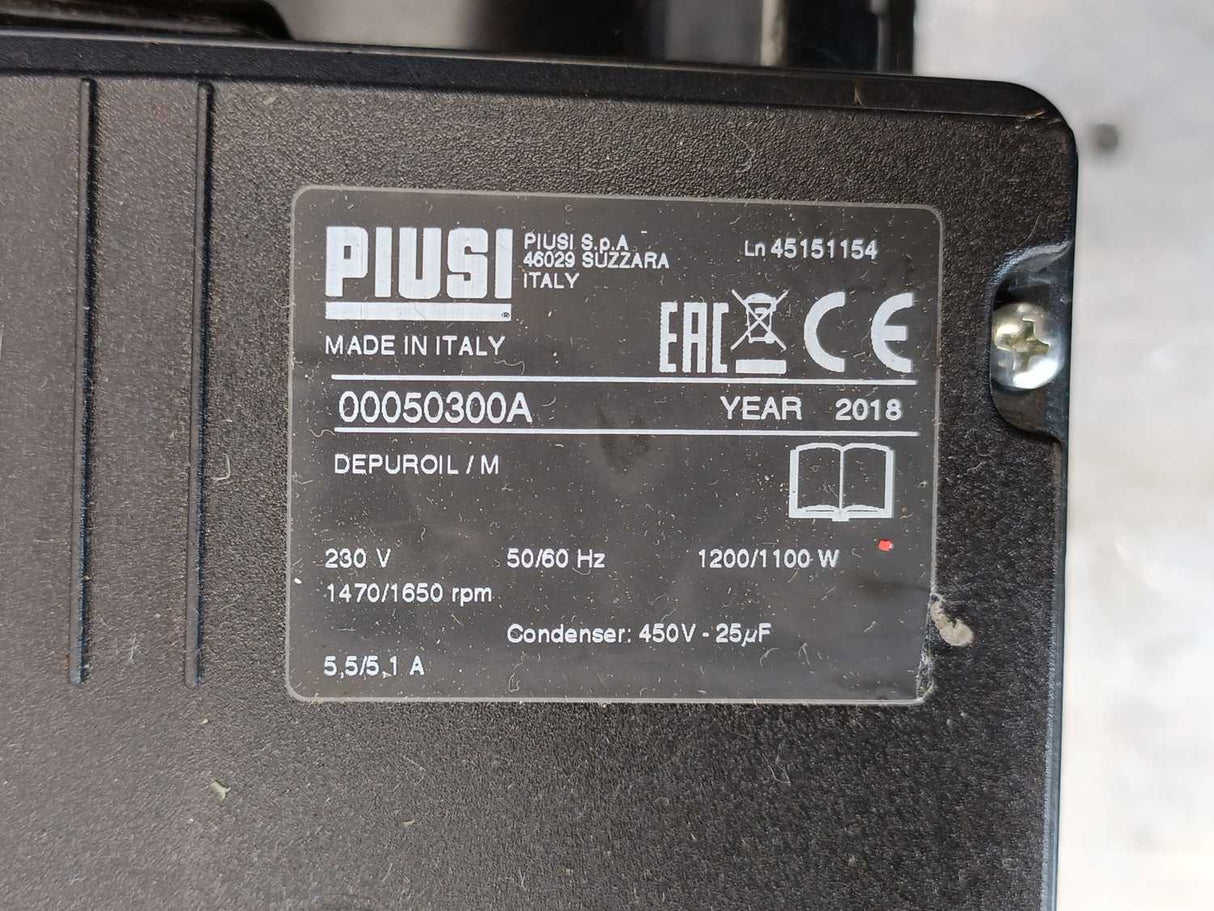 PIUSI 00050300A Depuroil/M, Electric Oil Filtration Device, W:W940/51 Filter