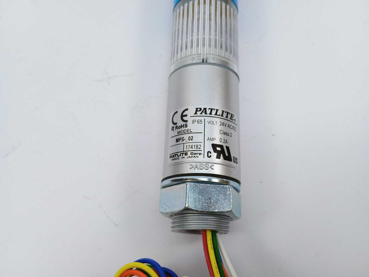 PATLITE MPS-302-RBC Signal Tower. RED, BLUE, CLEAR