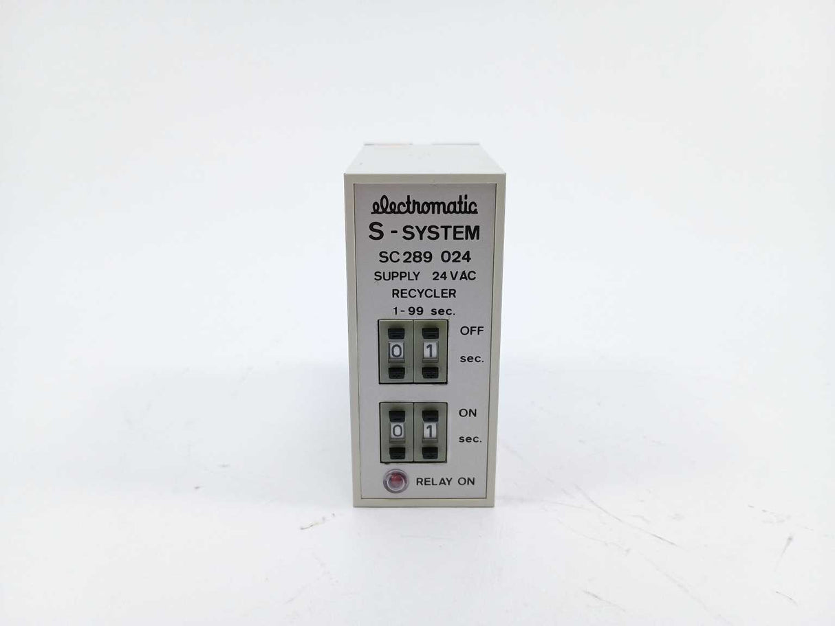 Electromatic SC289024 / SC 289 024 S-SYSTEM supply 24 vac recycler