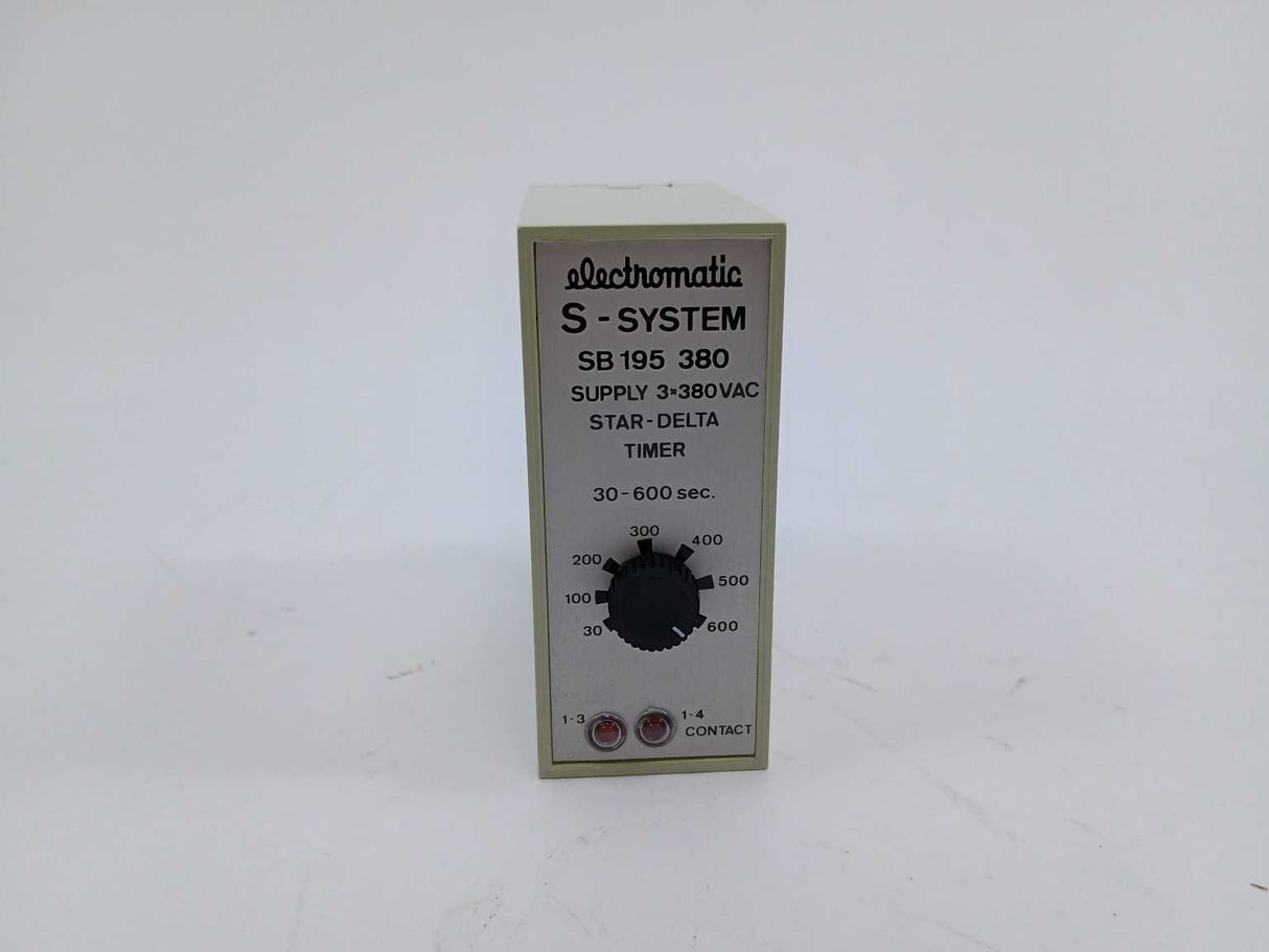 Electromatic SB195380 / SB 195 380 Star-Delta Timer, S-system 30-600 sec.