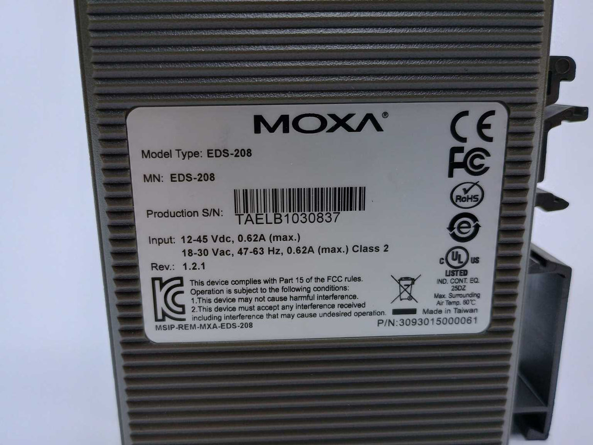 Moxa EDS-208 Ethernet Switch