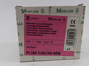 MOELLER 242547 PLSM-C40/3N-MW Miniature Circuit Breaker