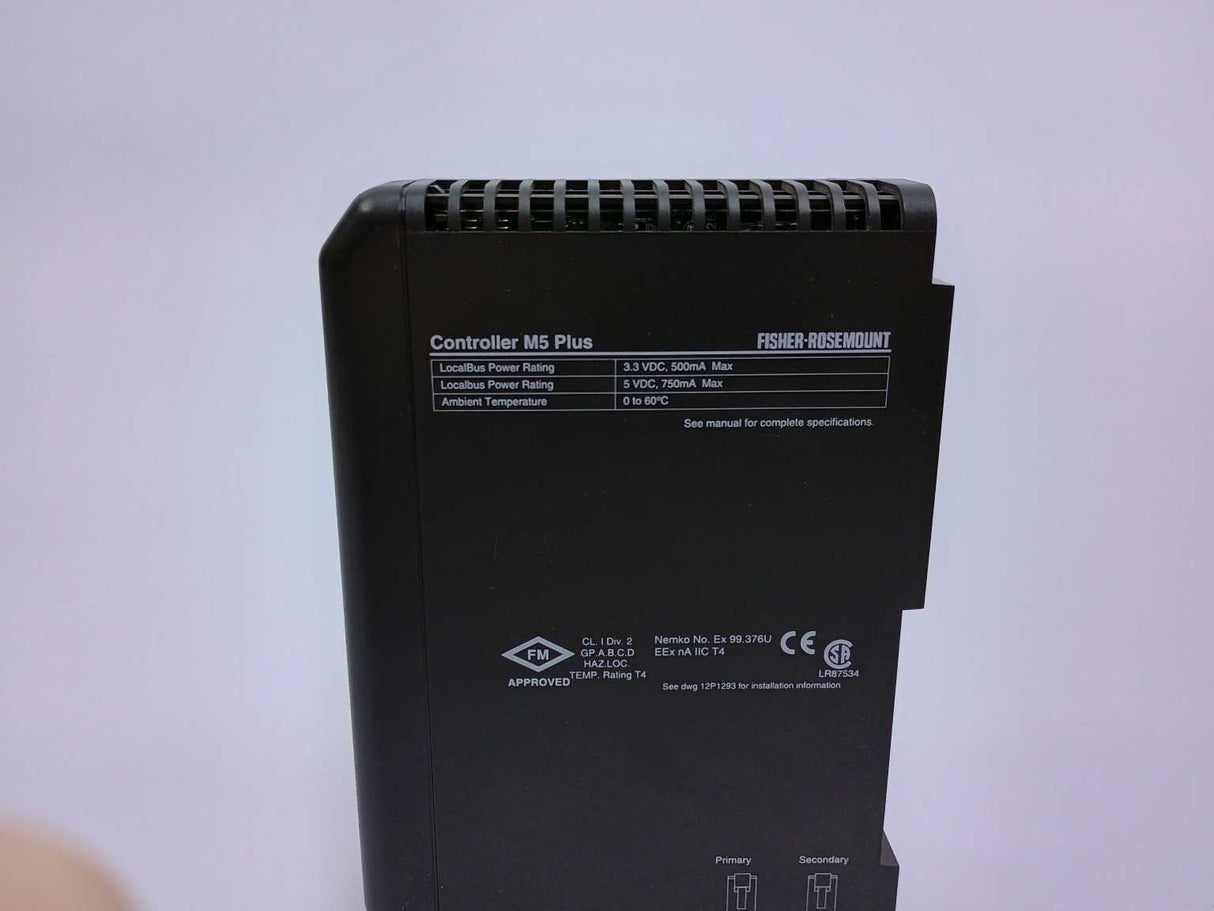 Fisher-Rosemount Systems 12P1509X092 KJ2002X1-CA1 Controller M+