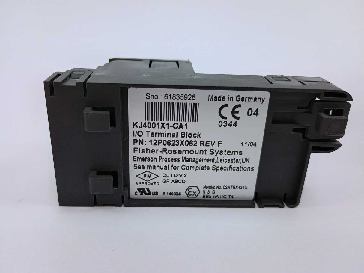 Fisher-Rosemount Systems 12P0623X062 KJ4001X1-CA1 I/O terminal block