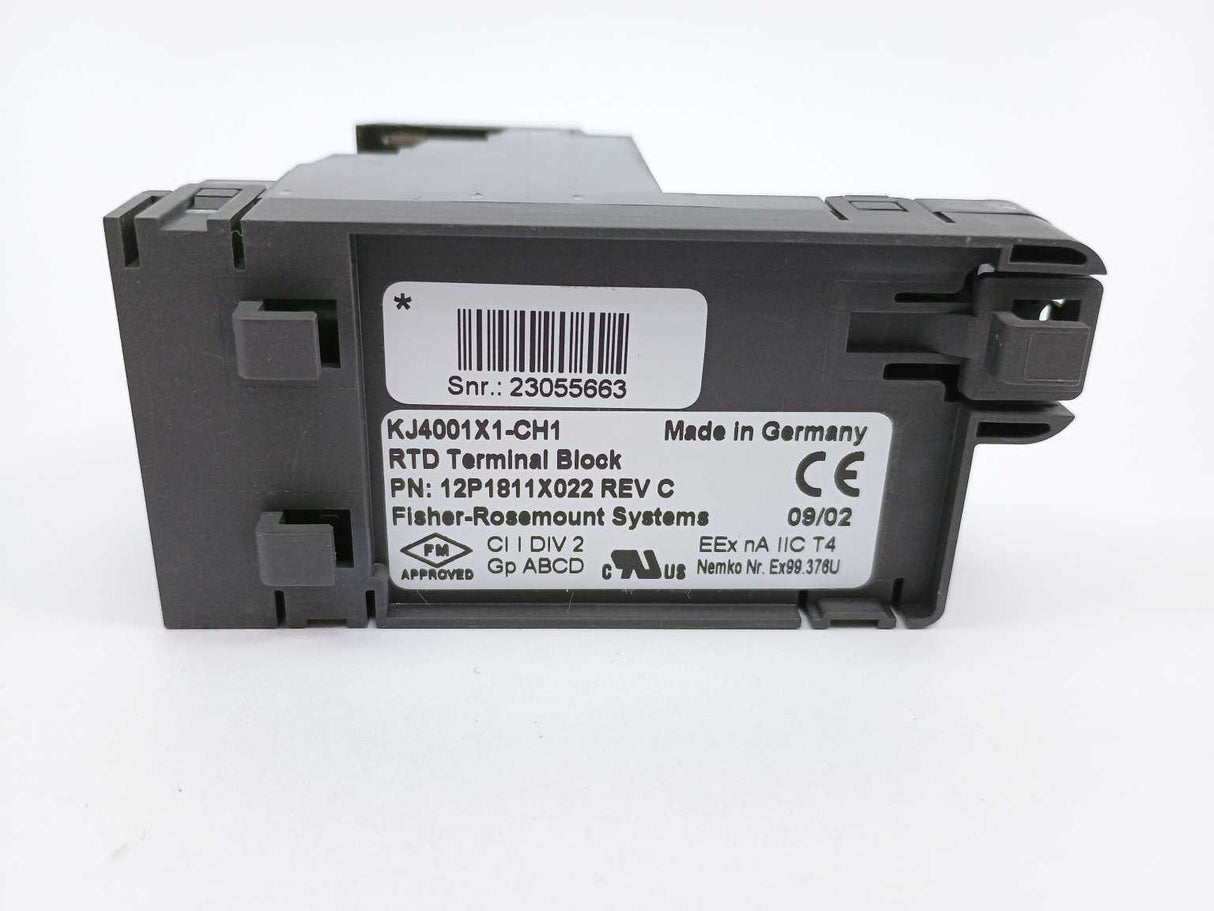 Fisher-Rosemount Systems 12P1811X022 KJ4001X1-CH1 RTD terminal block