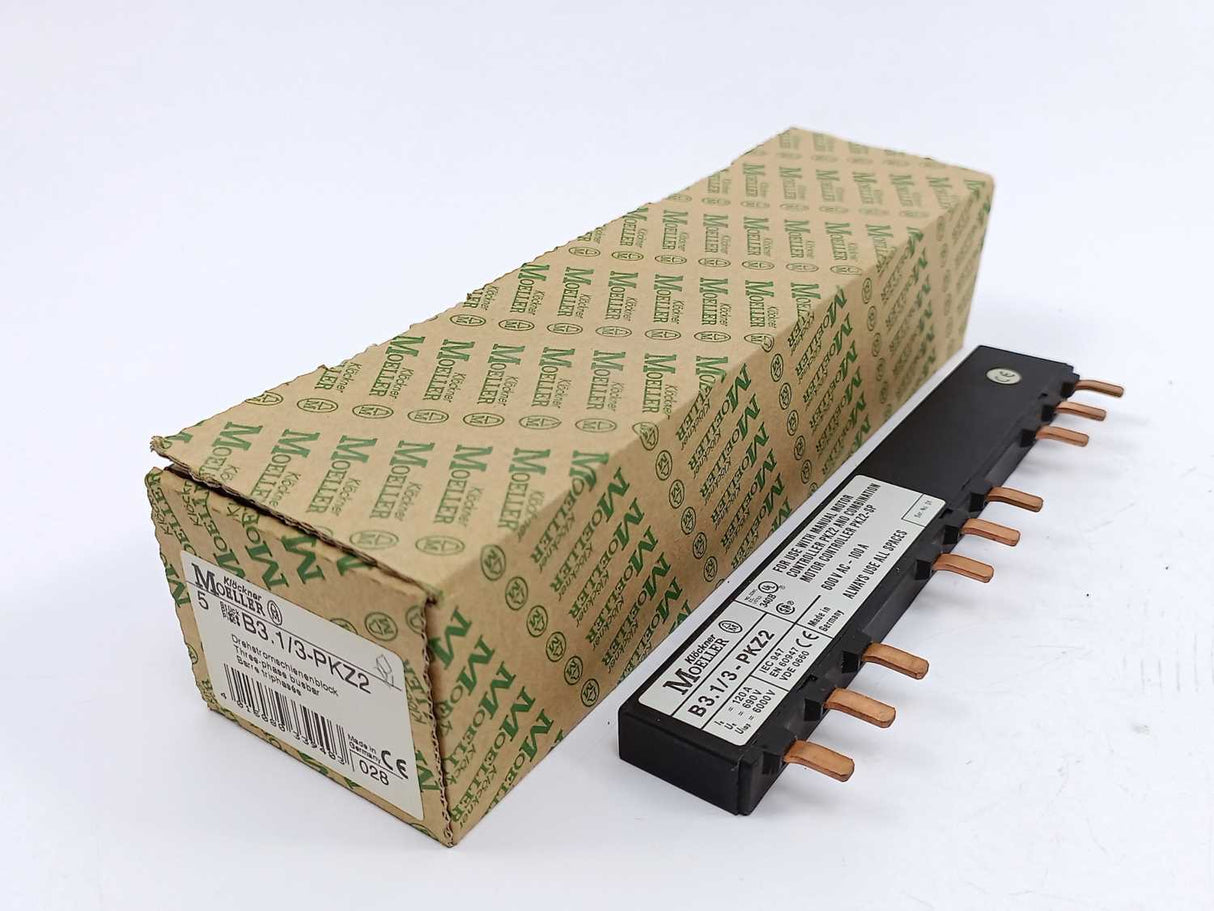 Klöckner Moeller B3.1/3-PKZ2 3-Phase Busbar 4 Pcs.