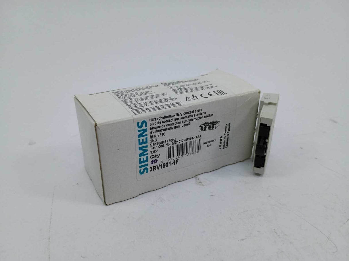 Siemens 3RV1901-1F Auxiliary contact block 4pcs