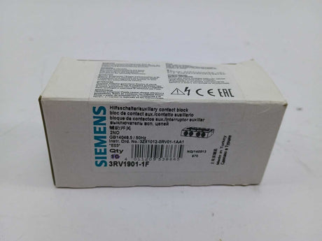 Siemens 3RV1901-1F Auxiliary contact block 5pcs