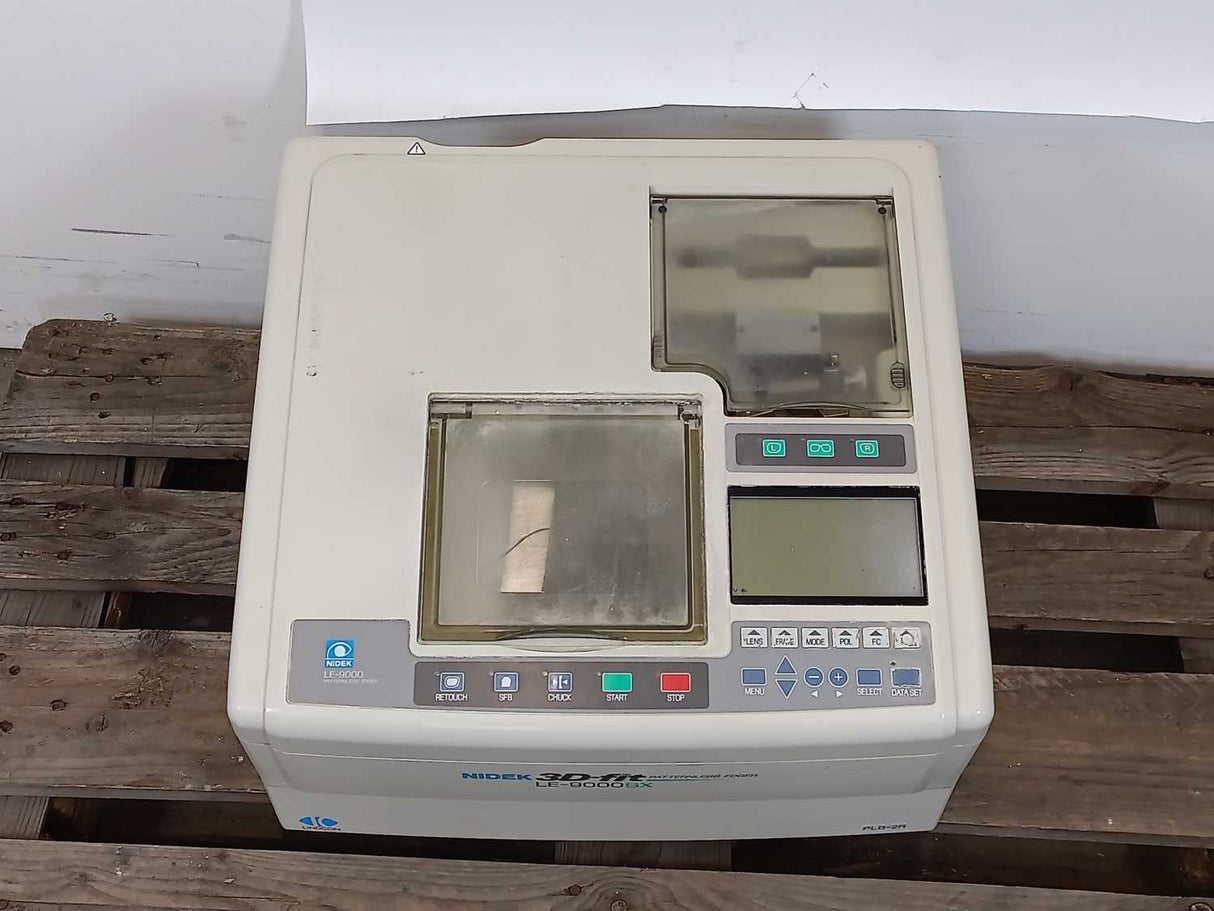 Nidek LE-9000SX Patternless Edger 3D-fit lens
