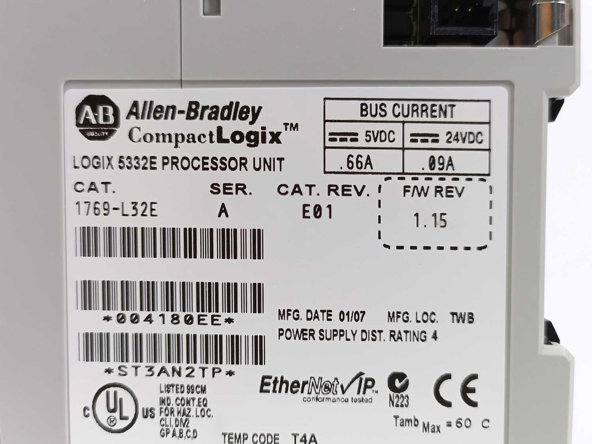AB 1769-L32E Ser. A Logix 5332E Processor Unit