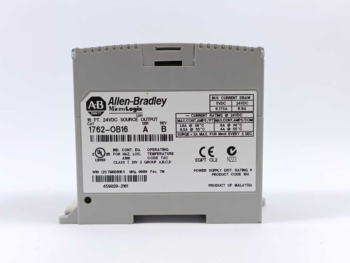 AB 1762-OB16 Ser. A Rev. B MicroLogix 24VDC Output