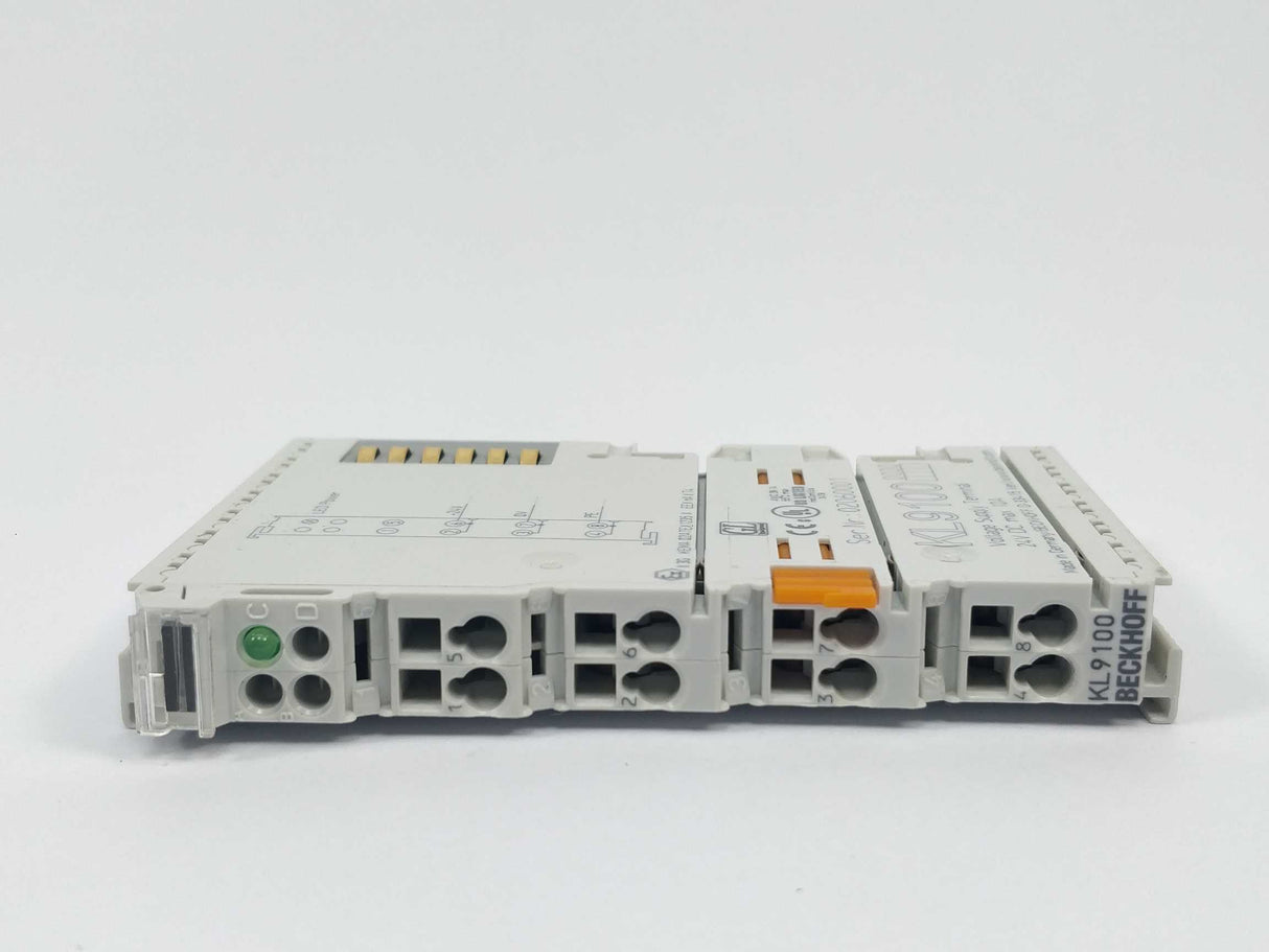 Beckhoff KL9100 Voltage Supply Terminal 24VDC  3 Pcs.