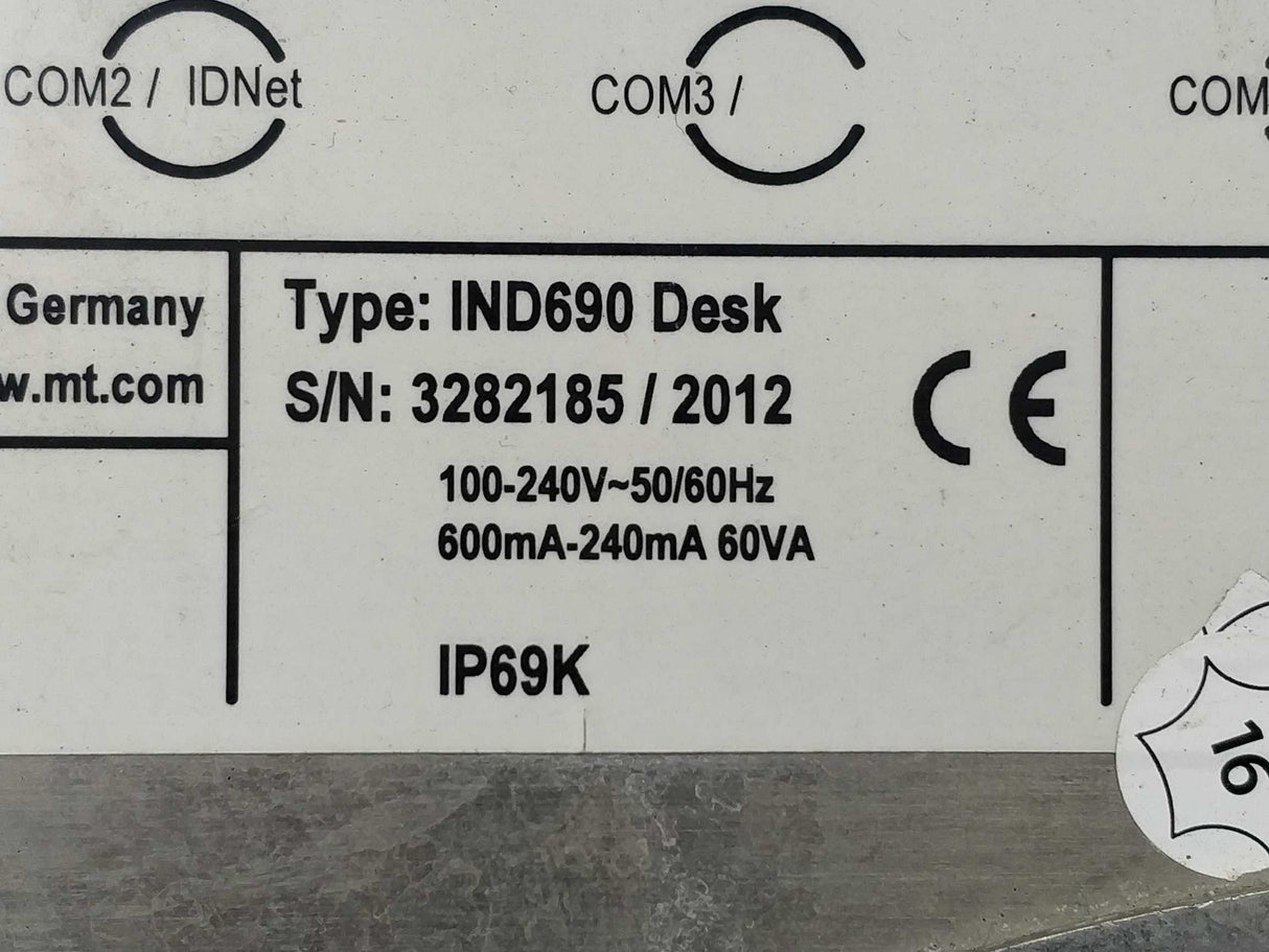 Mettler Toledo IND690 Weighing Terminal SET with KA15s/40 scale