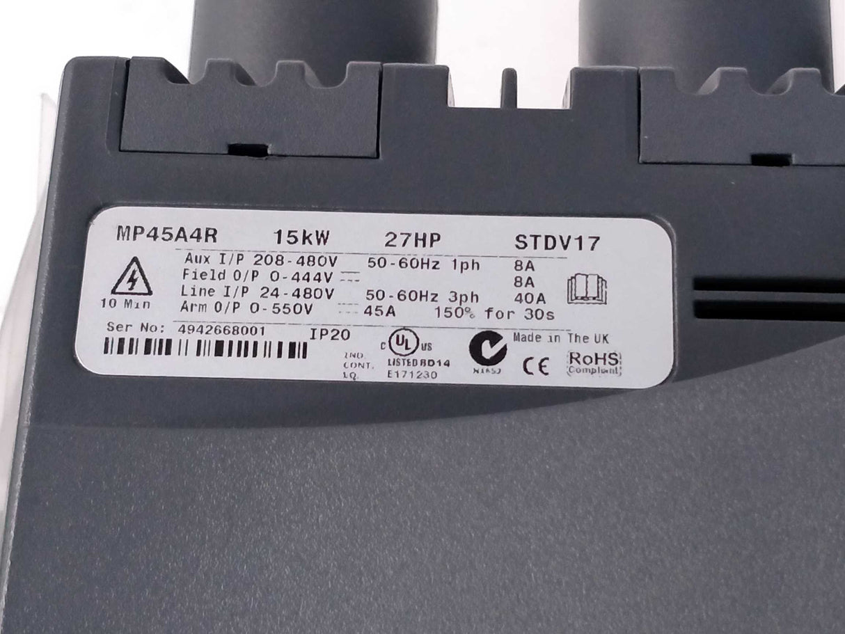 Control Techniques MP45A4R EMERSON DC Drive 15kw