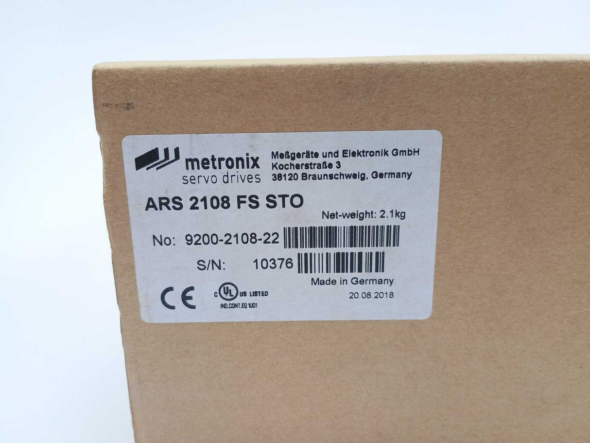 Metronix ARS 2108 FS STO Servo Positioning Controller