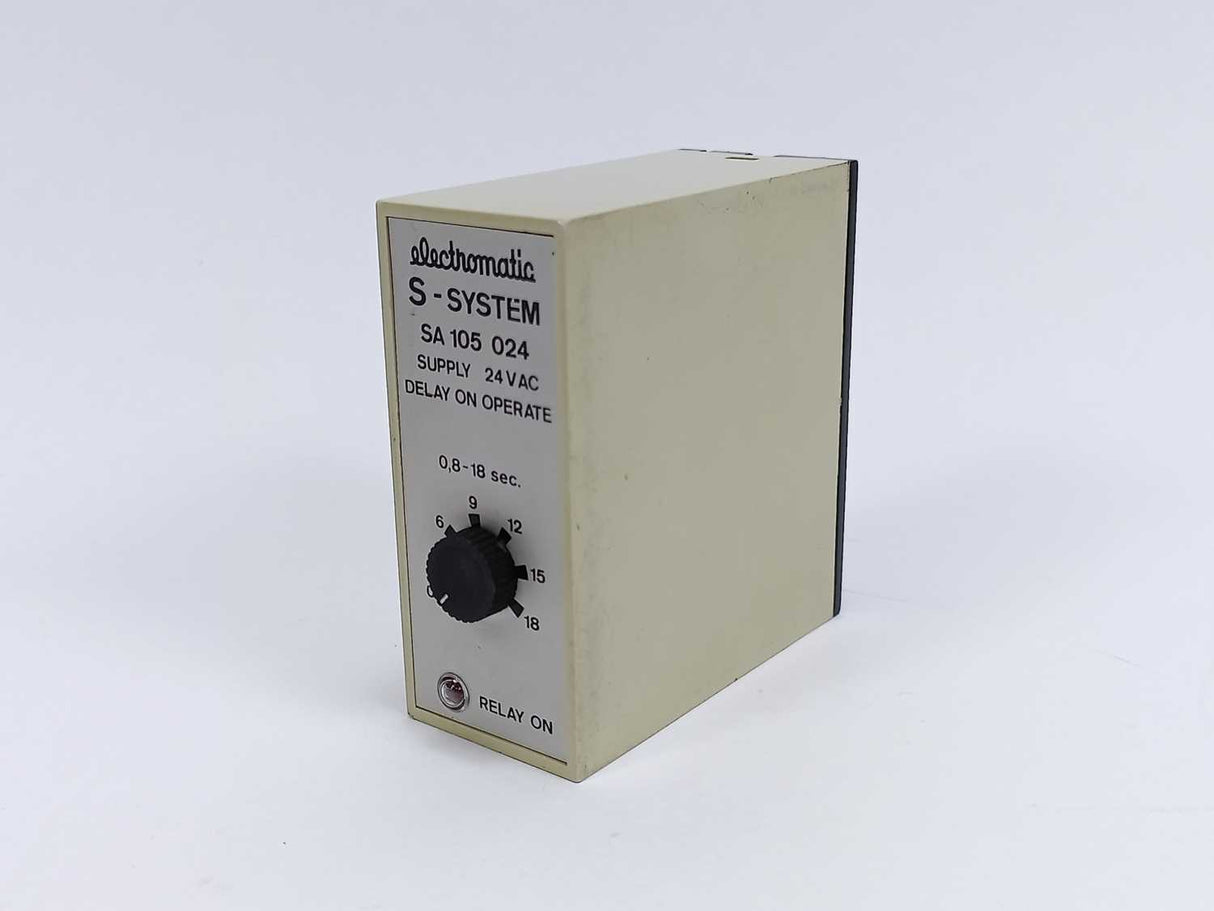 Electromatic SA 105 024 S-system delay on operate 0.8-18sec.