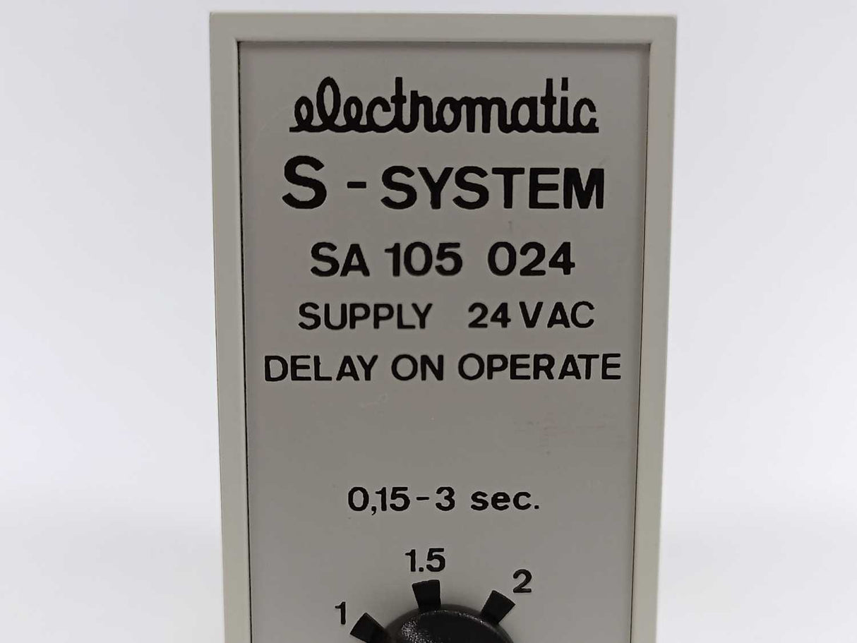 Electromatic SA 105 024 S-system delay on operate 0.15-3sec.