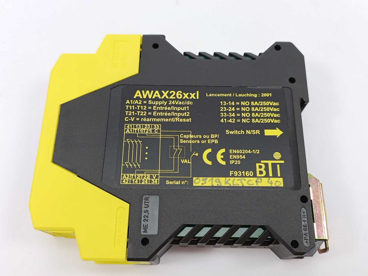 BTI Acotom AWAX26xxl Safety relay 24VAC/DC