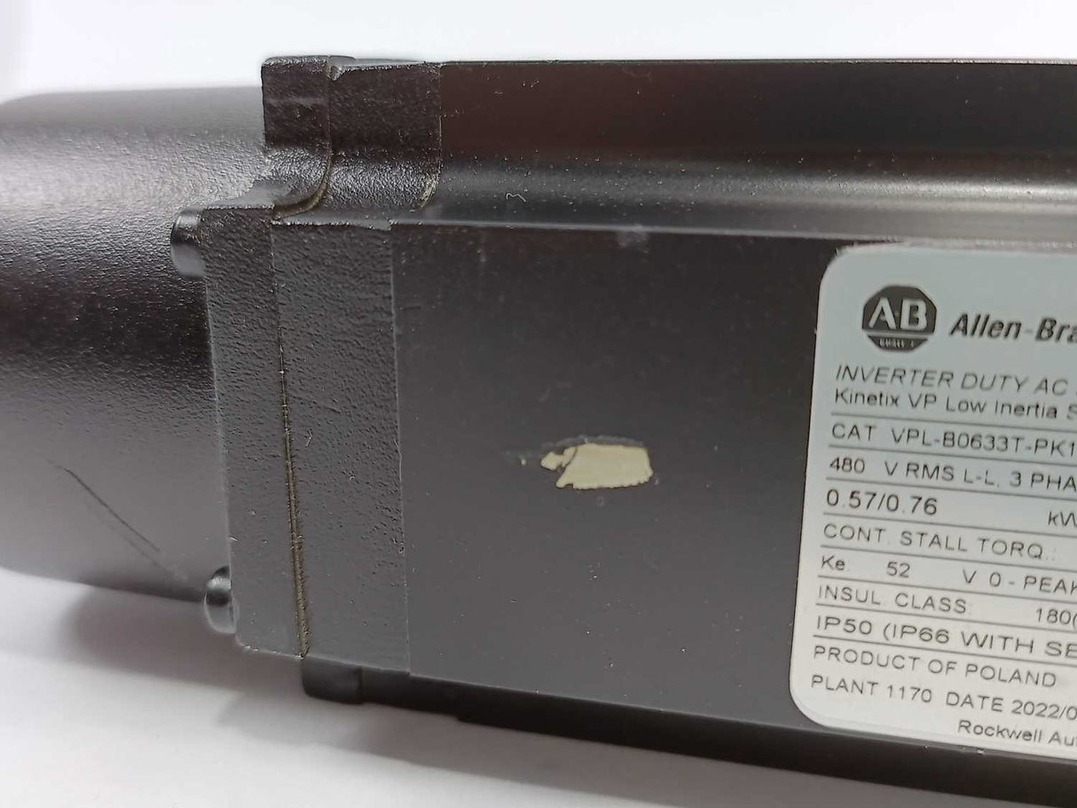 AB VPL-B0633T-PK12AA Ser A, INVERTER DUTY AC SERVO MOTOR