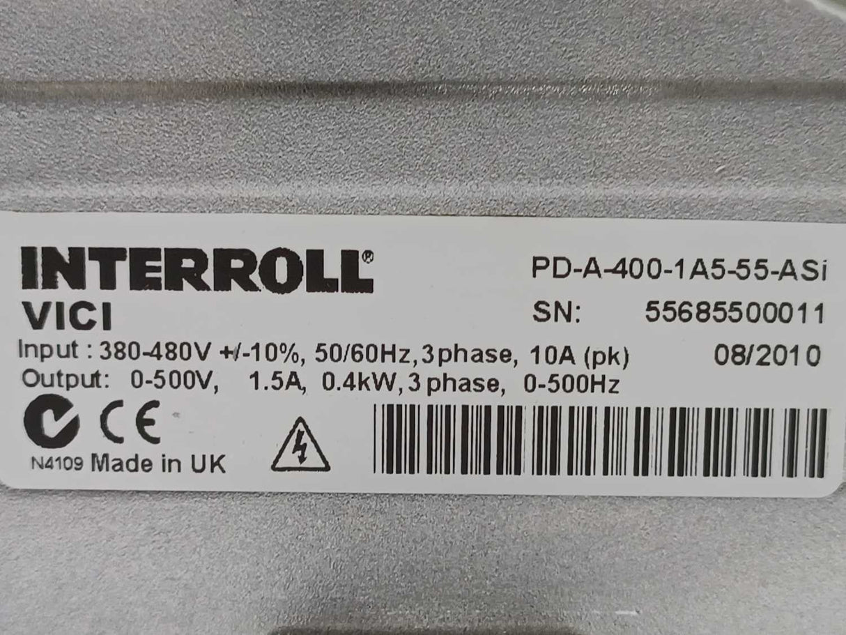 Interroll PD-A-400-1A5-55-ASi Interroll Frequency Inverter
