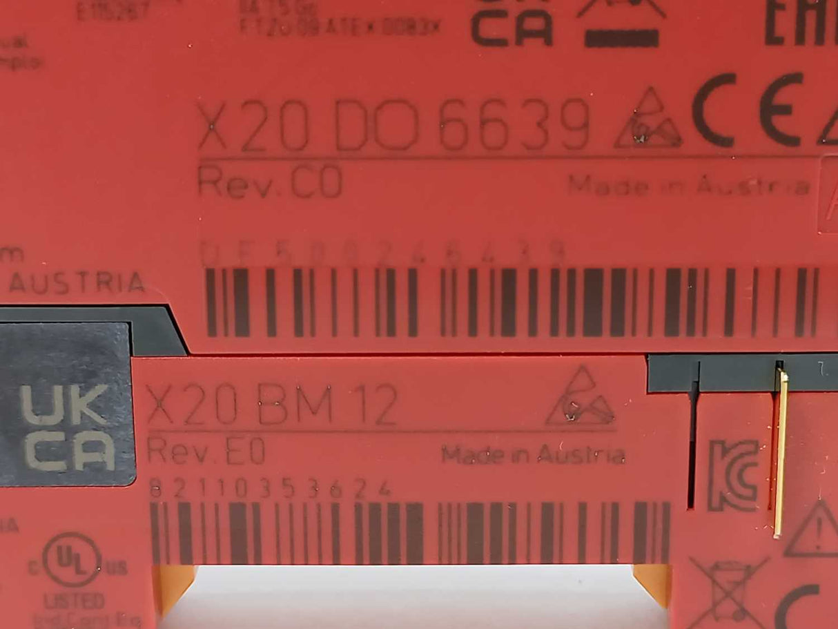 B&R X20DO6639 with X20BM12