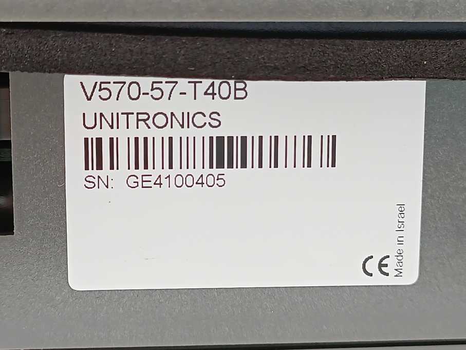 Unitronics V570-57-T40B Vision 570 Color OPLC, back lite defective