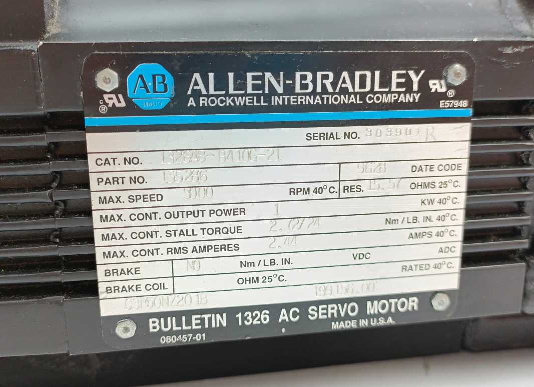 AB 1326AB-B410G-21 Servo Motor 155286