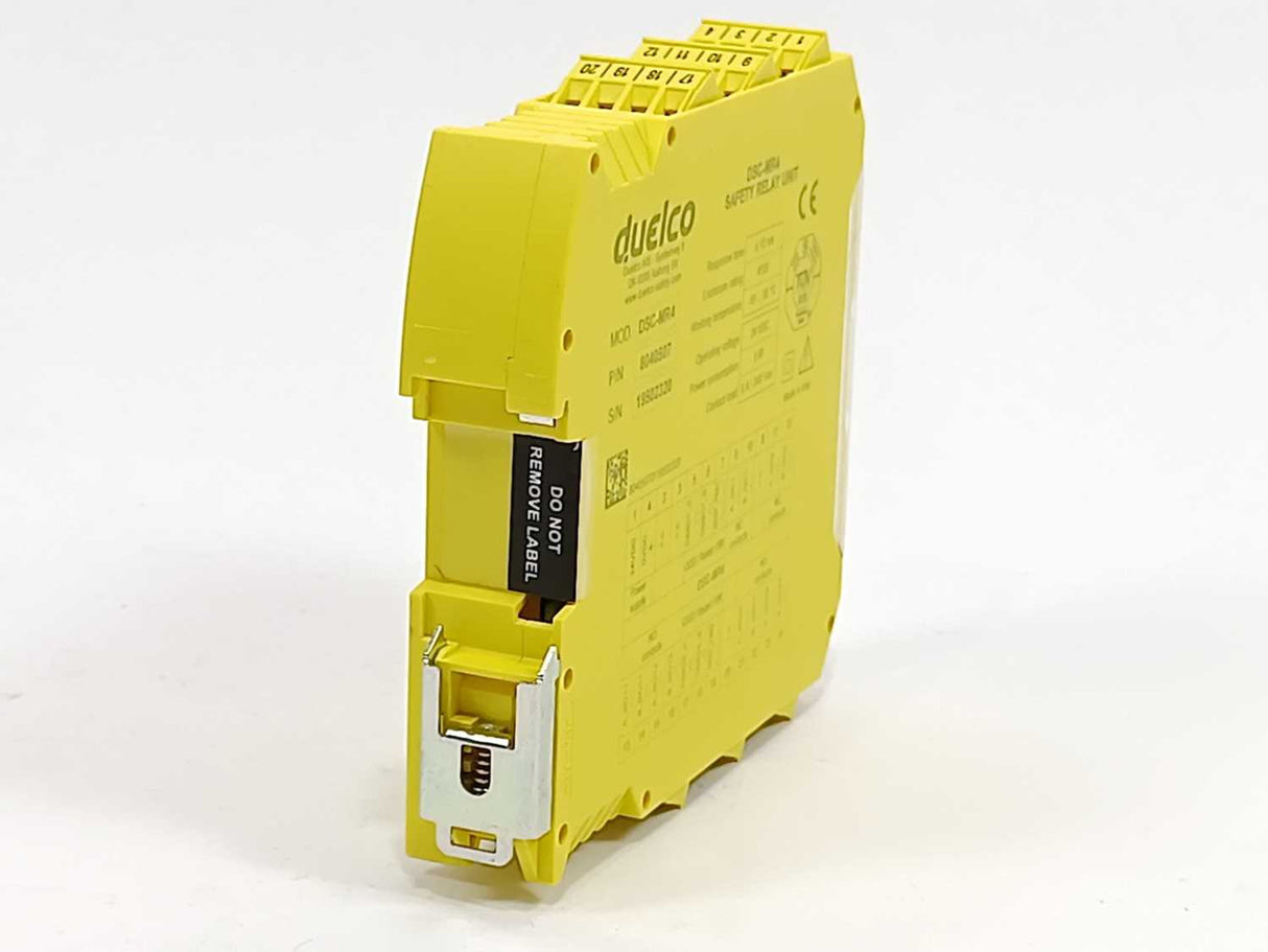 Duelco DSC-MR4 Safety Unit Relay 24VDC 3W P/N8040507