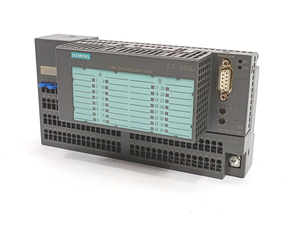 Siemens 6ES7133-1BL01-0XB0 SIMATIC In/Output Module W/6ES7193-1CL00-0XA0