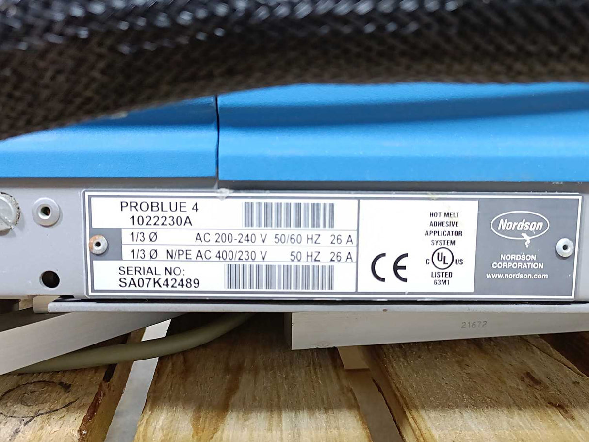 Nordson 1022230A Problue 4, Hot Glue Dispenser 200-240V, 50/60Hz, 26A