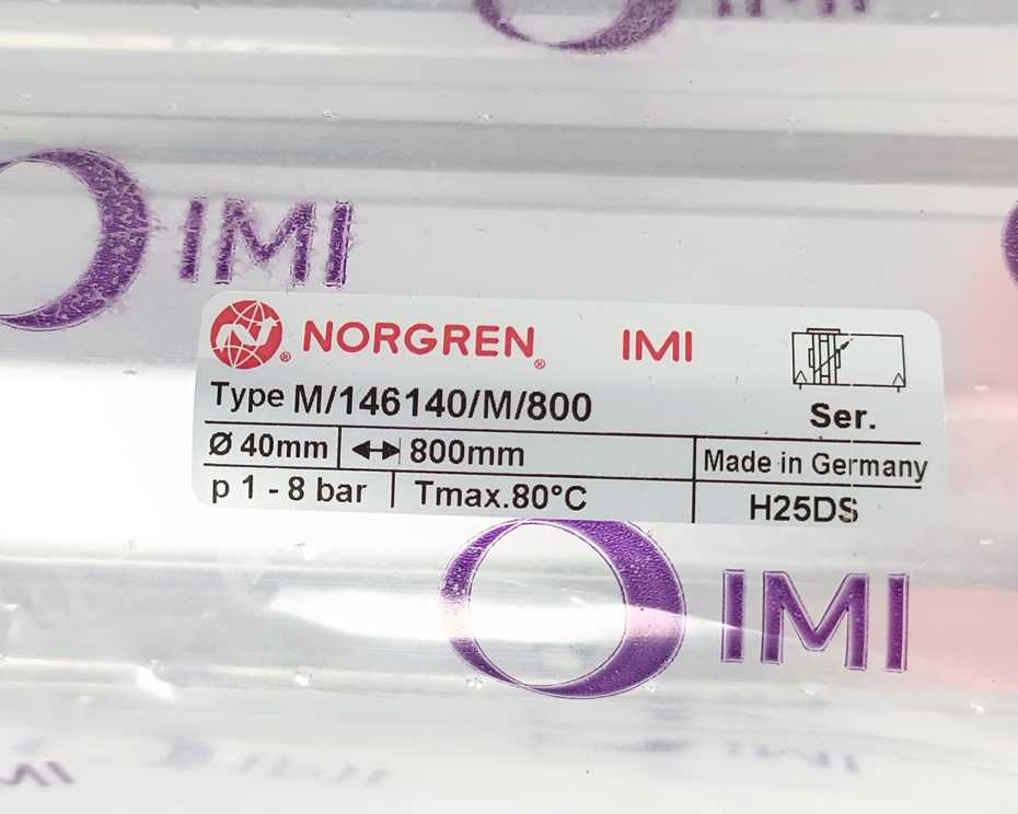 NORGREN M/146140/M/800 Rodless Cylinder stroke 800mm