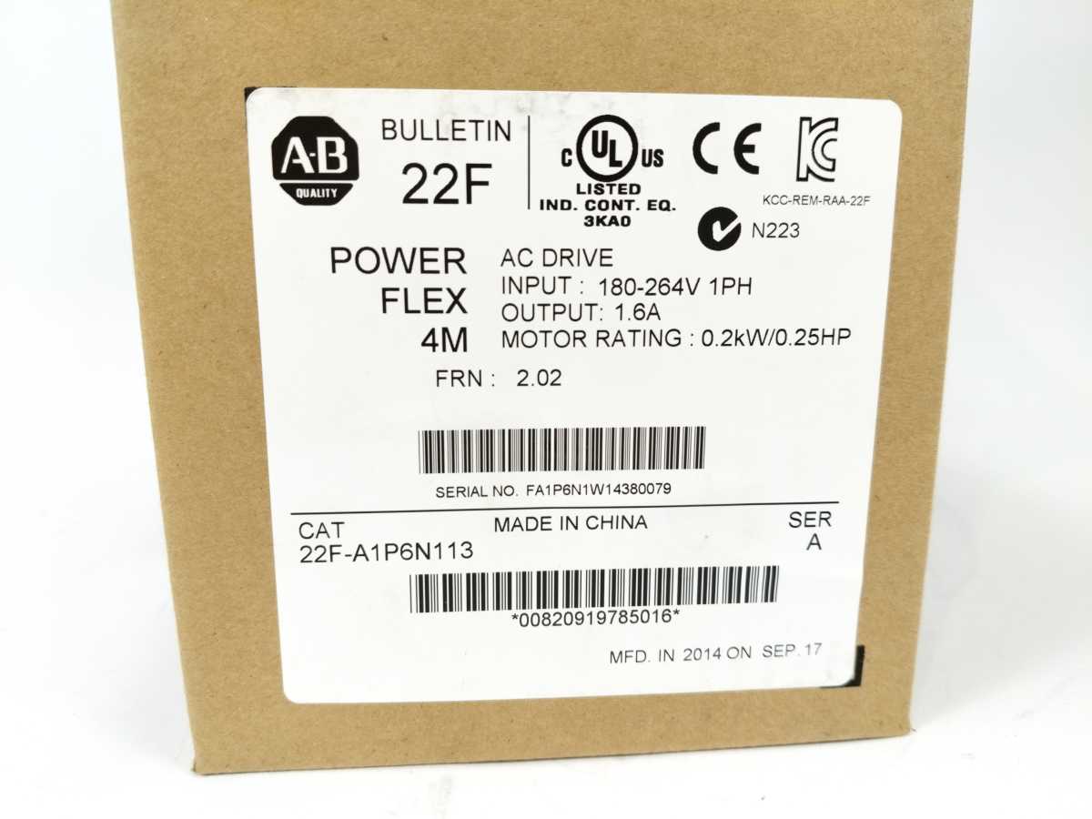 AB 22F-A1P6N113 Ser. A PowerFlex 4M AC Drive