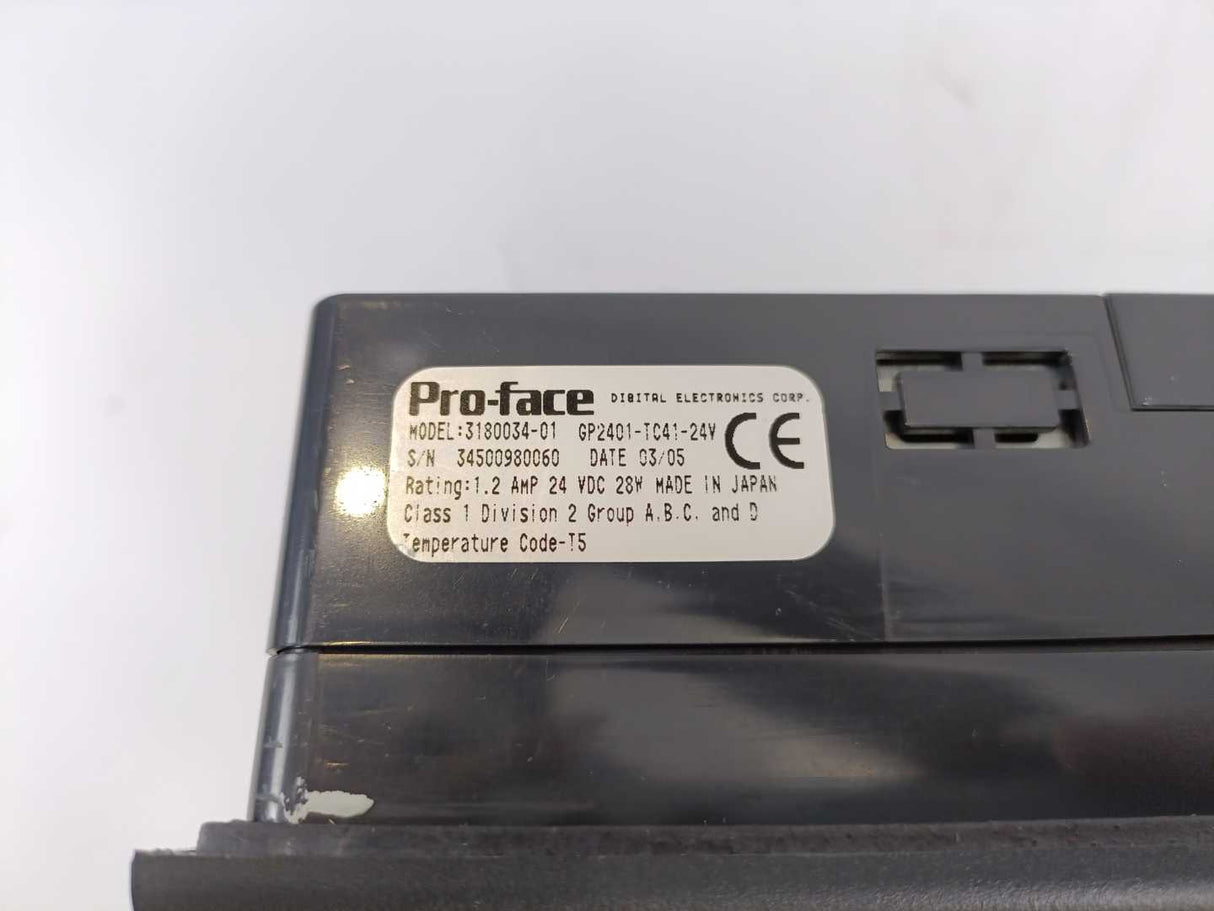 Pro-Face 3180034-01 GP2401-TC41-24V Touchscreen Panel