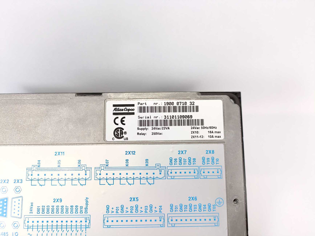 Atlas Copco 1900 0710 32 Elektronikon, 24VAC 50Hz/60Hz