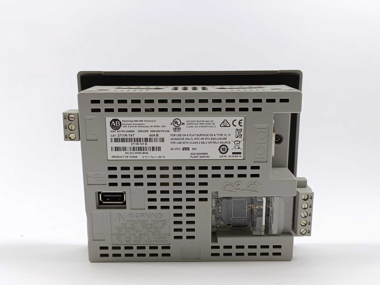 AB 2711R-T4T Ser. B Panel View 800 HMI Terminal 4"