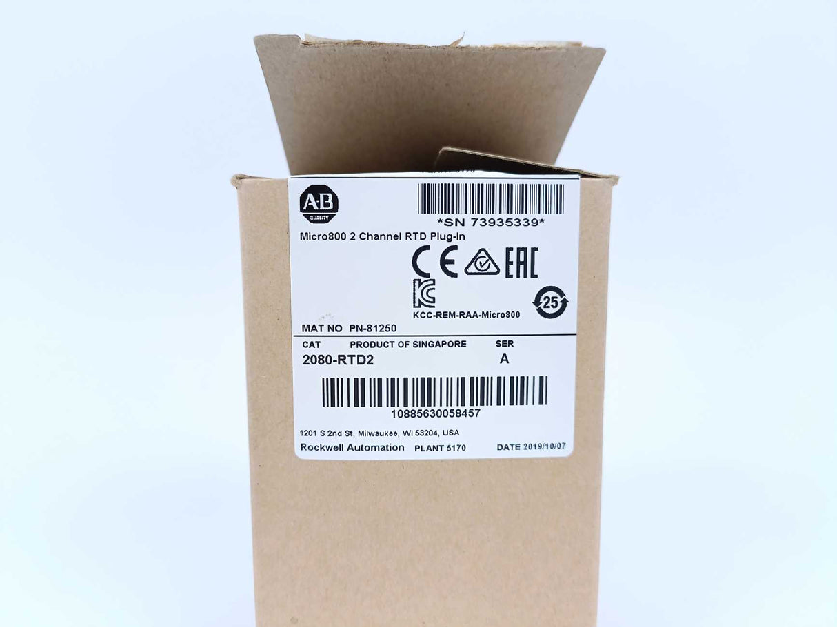 AB 2080-RTD2 Ser. A Micro800 RTD Input Module