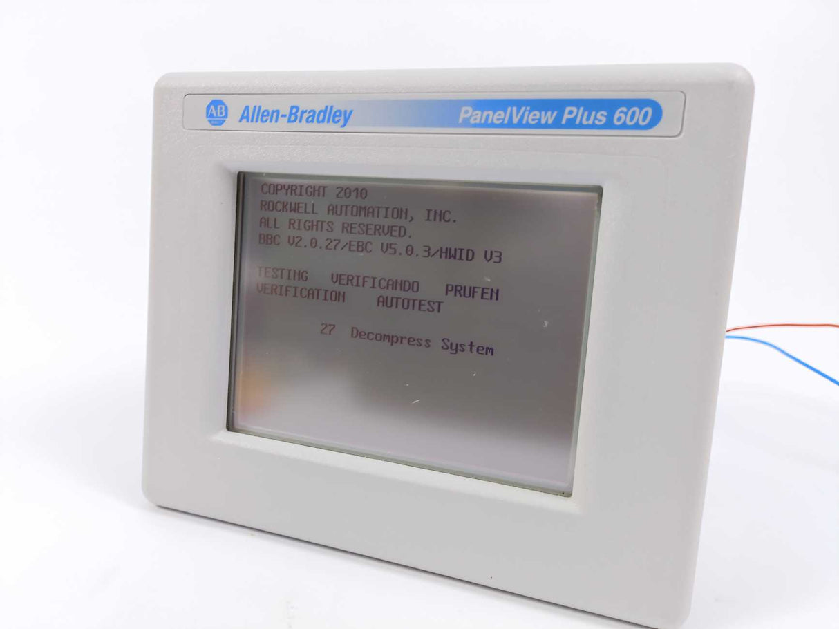 AB 2711PC-T6M20D Ser. D PanelView Plus Compact 600