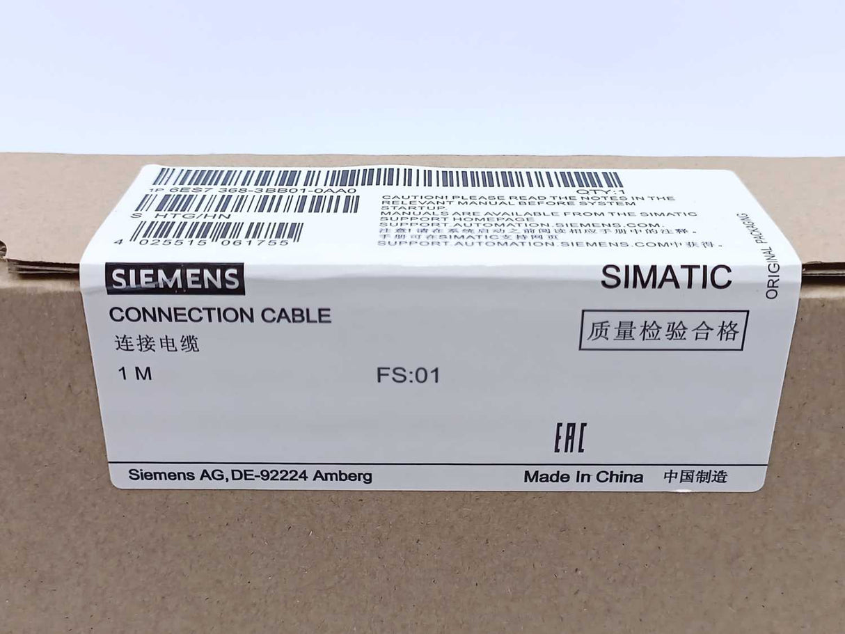 Siemens 6ES7368-3BB01-0AA0 Connection Cable 1m