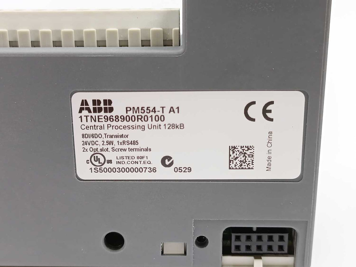 ABB 1TNE968900R0100 PM554-T A1 8DI/6DO, Transistor