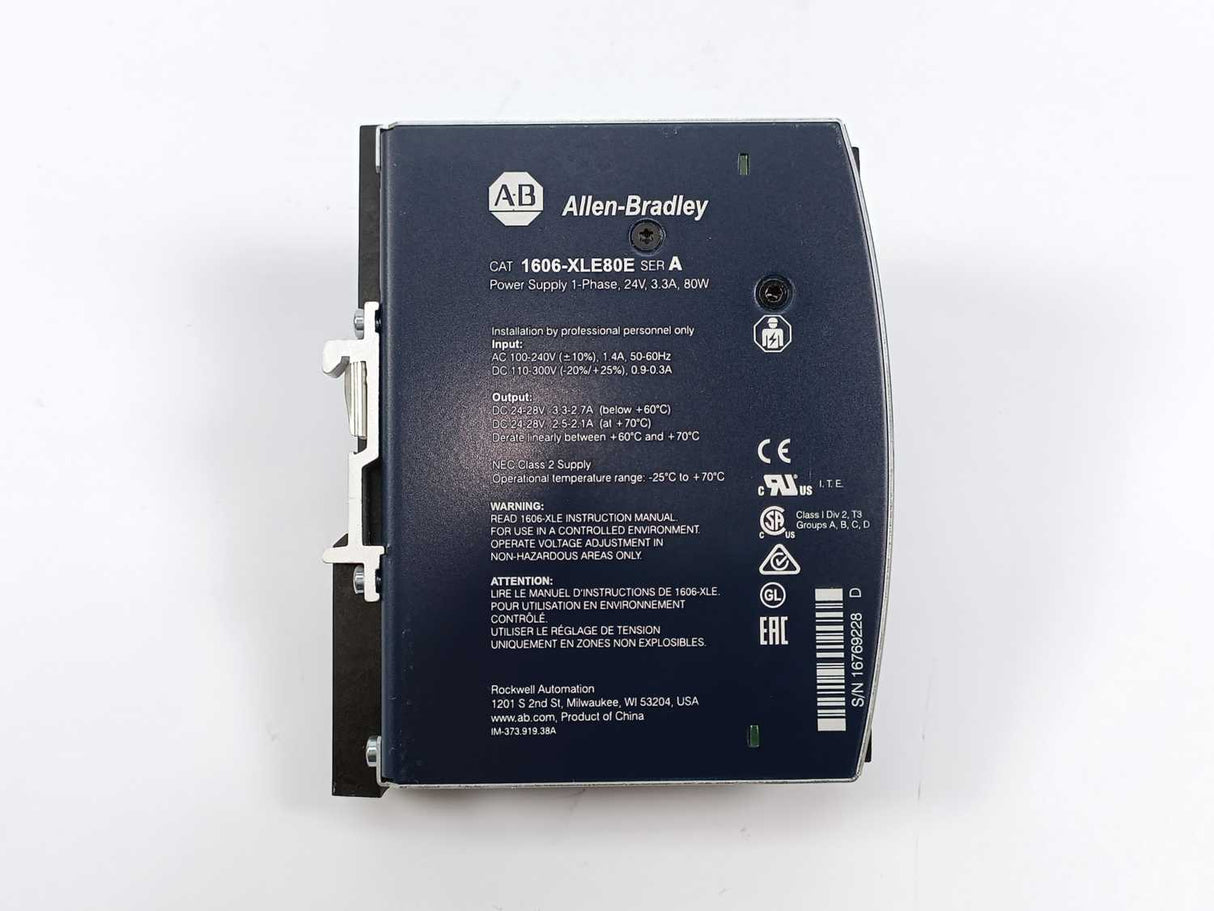 AB 1606-XLE80E Ser. A 24-28V 3.3A Power Supply