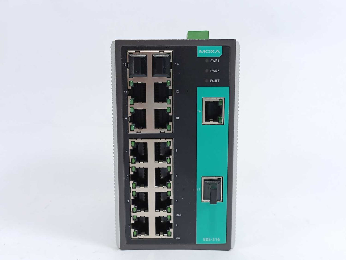Moxa EDS-316-T Unmanaged Ethernet switch With 16 Ports