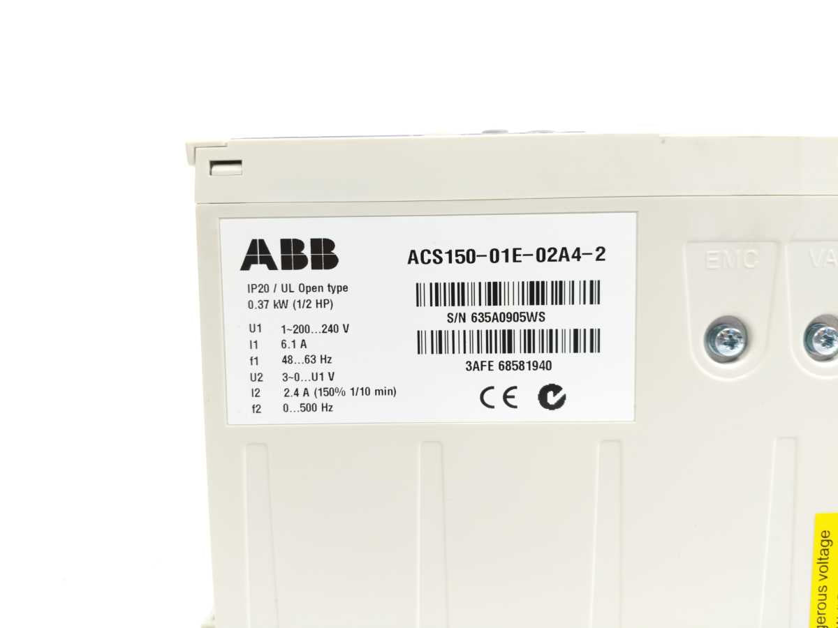 ABB ACS150-01E-02A4-2 AC Micro Inverter Drive