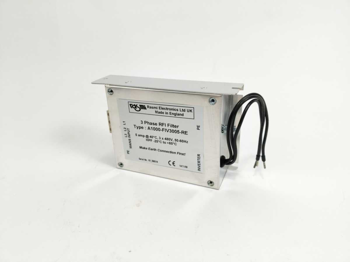 RASMI ELECTRONICS LTD A1000-FIV3005-RE Three Phase RFI Filter