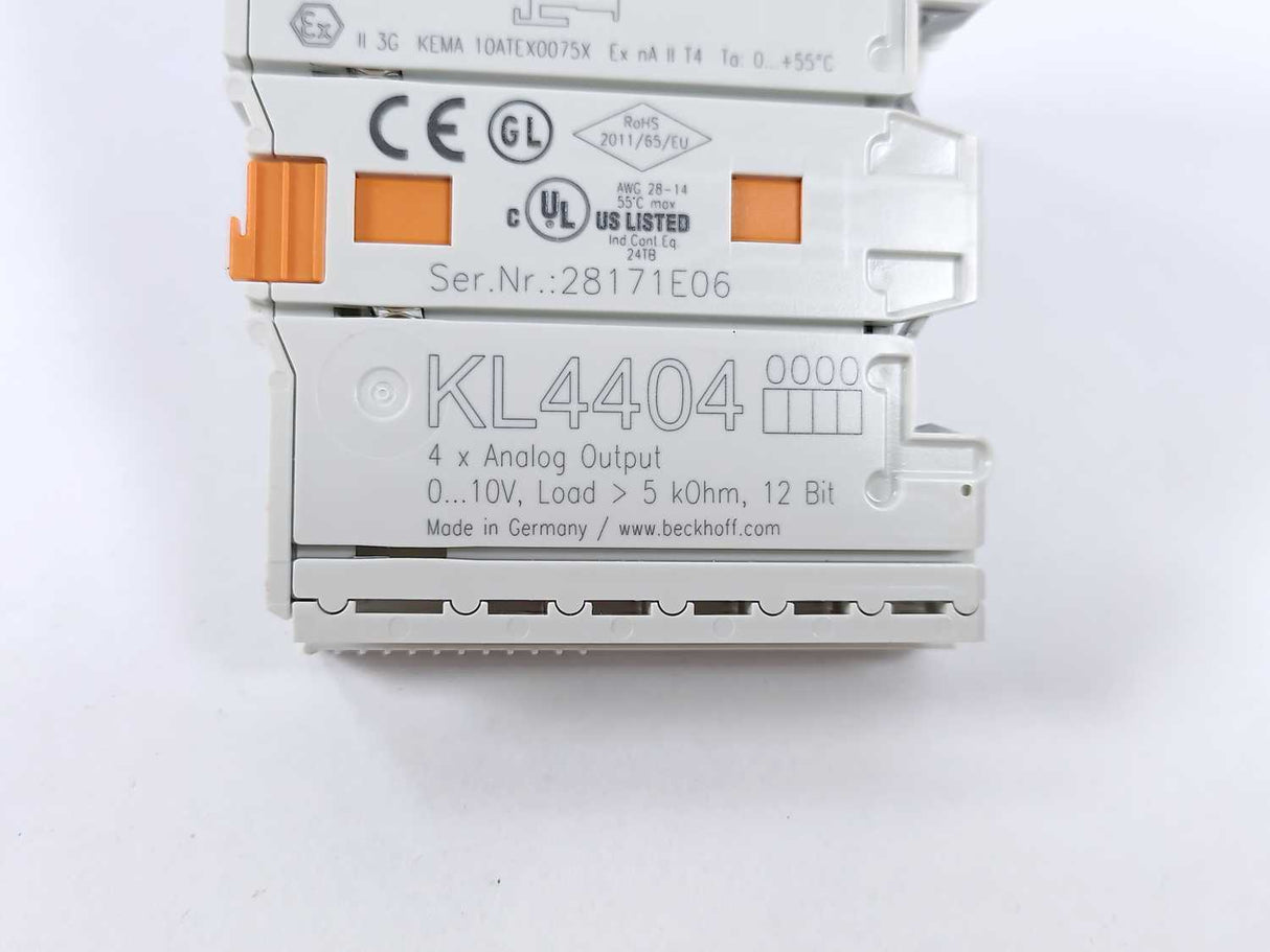 Beckhoff KL4404 4x Analog Output Bus Terminal