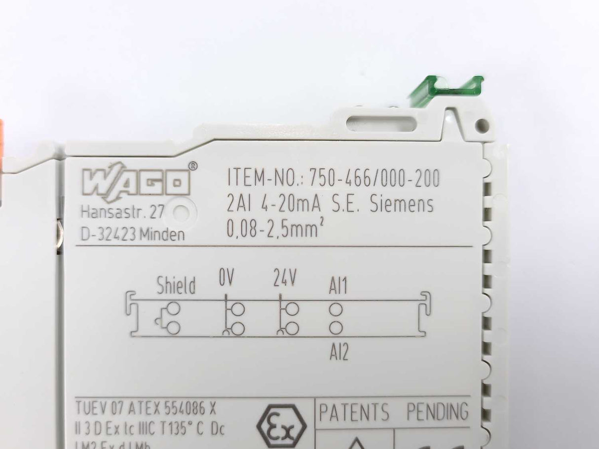 Wago 750-466/000-200 2-Channel Analog Input