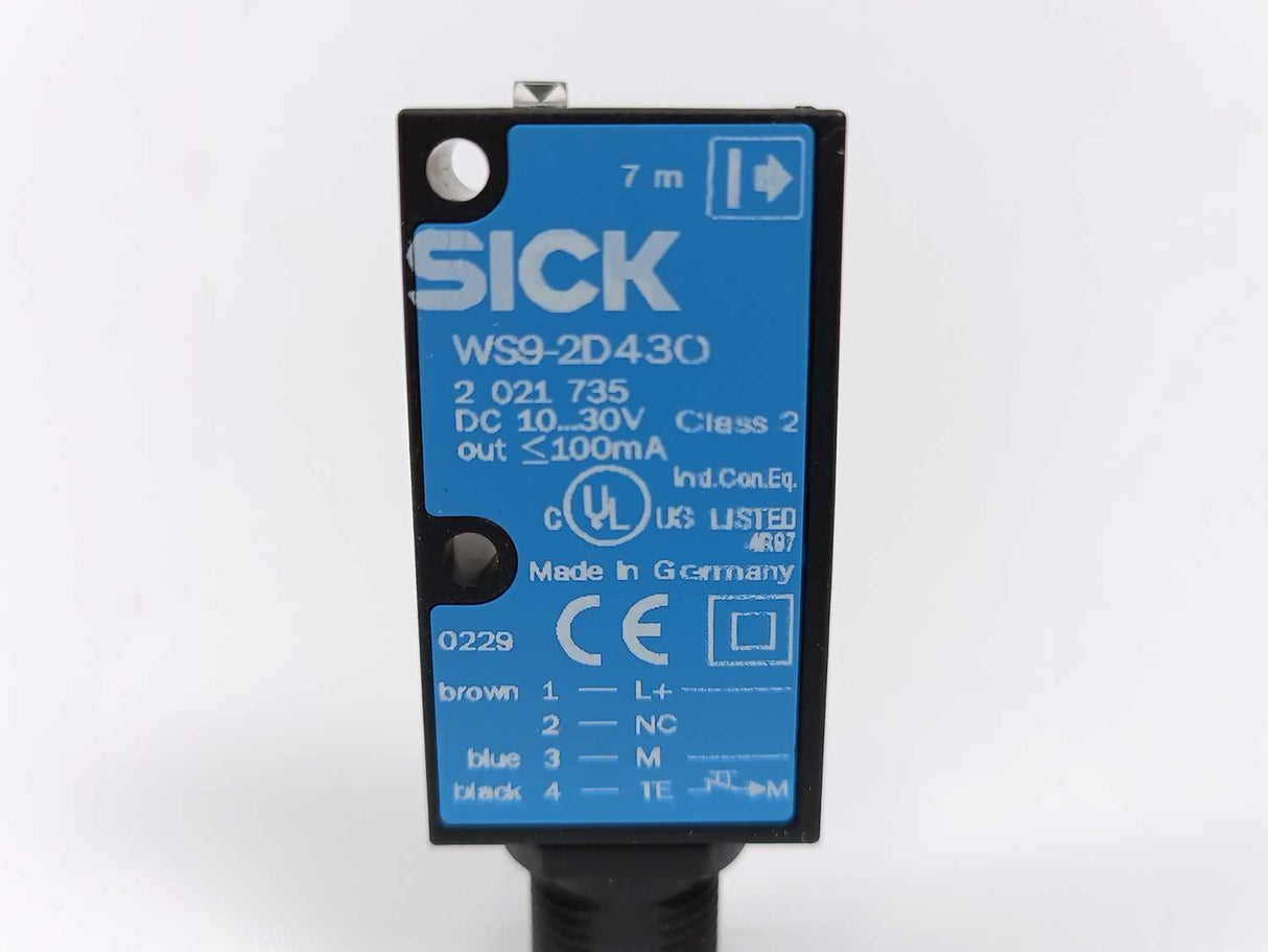 SICK 2021735 WS9-2D430 + 2022663 WE9-2N430 Through-Beam Photoelectric Switch