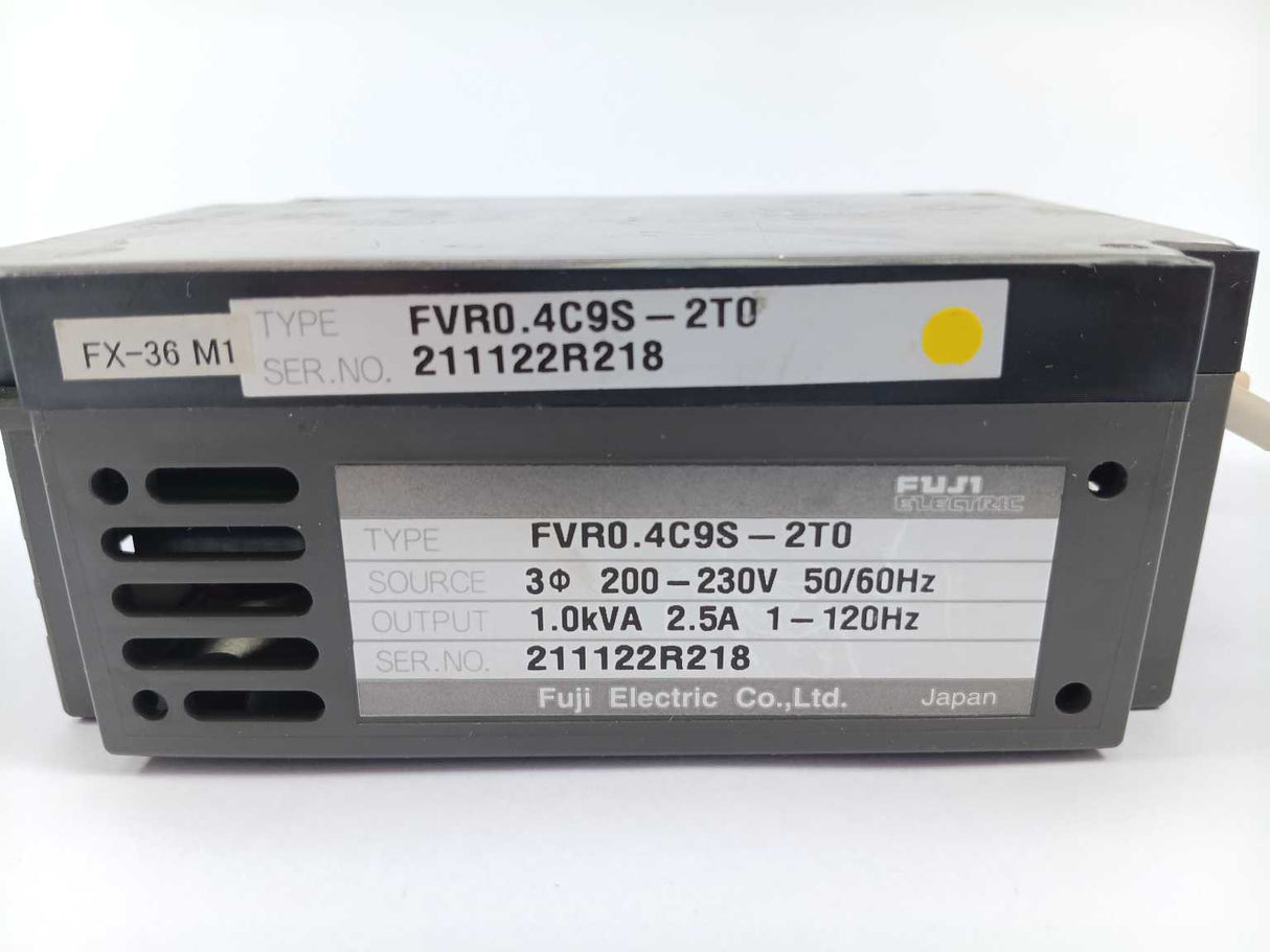 Fuji Electric FVR0.4C9S-2T0 Three-Phase 230VAC Adjustable Frequency Drive