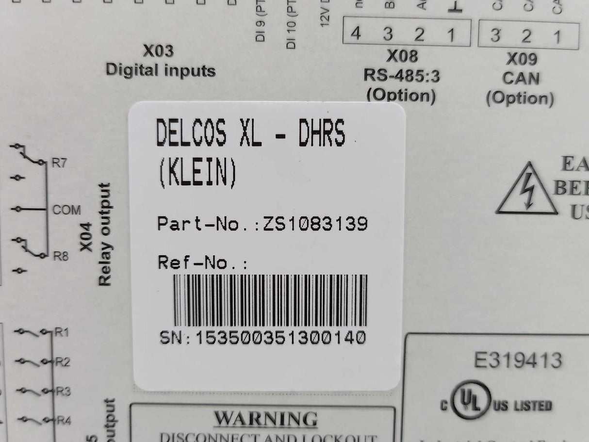 COMPAIR ZS1083139 DELCOS XL Air Compressor HMI