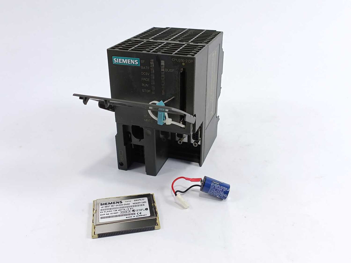 Siemens 6ES7316-2AG00-0AB0 Simatic S7-300, CPU 316-2 DP, W: 6ES7951-0KG00-0AA0